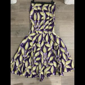 African Print Blouse and Long Skirts